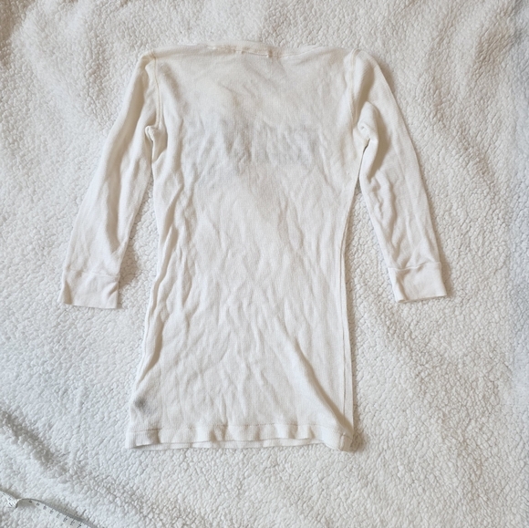 Abercrombie waffle vintage white half sleeve top - Picture 3 of 3